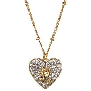Disney Belle Enchanted Rose Beauty Beast Necklace